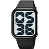 Gosasa Orologio sportivo digitale unisex alla moda, facile da leggere, grande quadrante con numeri grandi, impermeabile fino a 50 m, per attività all'aperto, casual, orologio da polso per uomo e donna