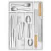 Lifewit Portaposate da Cassetto, Organizer Posate da Cassetto, Porta Posate Cucina Cassetto, 24x34 cm, Contenitore per Posate per Cucchiai, Forchette, Coltelli, Stoviglie, 6 Scomparti, Bianco