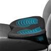 WODHMIEY Cuscino per Coccige per Alleviare La Sciatica E Il Mal di Schiena, Cuscino Lombare per Auto in Memory Foam, Cuscino Rialzato Ergonomico per Auto per Adulti (Black)