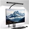 EYOCEAN Lampada da Scrivania, Lampada da Scrivania a LED con Pinza, Lampada a Collo d'oca Regolabile da 12 W, Lampada da Tavolo per Ufficio Controllo touch, Dimmer Regolabile e Temperatura di Colore