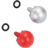 Denash Pulsante di Scatto della Fotocamera, Lucidatura Liscia Decorativa Pulsante di Rilascio 'otturatore a Sfera da 2 Pezzi per Porta Filettata Conica