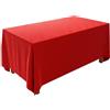 FANIVIN Tovaglia di velluto oro Per le decorazioni dei tavoli di conferenze, matrimoni e feste Personalizzabile Rosso 200 * 250cm