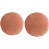 YT-KOKE Set of 2 Fodera per Cuscino Rotondo in Tinta Unita Sham, Fodere per Cuscini Rotondi per la Decorazione Domestica, Federa in Velluto Caldo e Morbido (Orange)