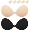 Lnmyic Reggiseno Invisibile Reggiseno Adesivo Coppe Adesive Seno Push Up Riutilizzabile Silicone Adesivo Push Up Invisibile Sticky Bra Traspirante Reggiseni Senza Spalline con Copricapezzoli