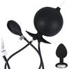 BDSMJOY Plug anale gonfiabile set, Butt plug con Base di pietra preziosa, Anali Silicone Giocattoli, dilatatore anale Plug Anale-Dilatatore Uomo, Donne Uomo Coppia Dilatatori Anali SexToy