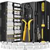 DxCRIMP Kit di Pinza Crimpatrice Mini-Fit Jr 4,2 mm — Set di Crimpatura, Alloggiamenti e Contatti 2-20 poli (26-16AWG/0,14-1,5 mm²) con Pinza a Cricchetto ed Estrattore; per ATX/EPS/PCIe, PSU modulare