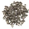 Zerodis 100pcs Chiodi a Testa Rotonda Tappezzeria Cchiodi Tacks Addensare Graffette di Ferro Elementi di Fissaggio per Mobili Tamburo Porta di Legno(6 * 12mm)