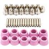 143 40 pz/set AG60 SG55 Plasma Cutter Torcia taglio Elettrodo Ugelli Tazze Kit Accessori per taglierine al plasma Accessori per taglierine al plasma per acciaierie, per SG55, Torcia AG-60, CUT60, LGK60