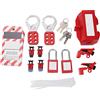 Cerlingwee Kit di Blocco Tagout Completo per Interruttori Elettrici con Lucchetto di Sicurezza e Hasps per Ambienti Esplosivi Infiammabili Industriali