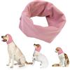 Yanmucy Cuffie per Cani, Protezione dell'Udito con Cappuccio, Scaldacollo e Orecchie per Cani e Gatti, Protezione dal Rumore, per Fare il Bagno e la Toelettatura (Rosa, M)