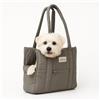 joyflow Trasportino Borsa Carrier Cani Gatti | Taglia Piccola e Medie fino 6kg | Morbida Tasche Clip Sicurezza | Aereo Auto Dog Cat Cane Gatto Coniglio Designed in Europe 38x29x12cm Grigio Scuro