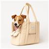 joyflow Trasportino Borsa Carrier Cani Gatti | Taglia Piccola e Medie fino 6kg | Morbida Tasche Clip Sicurezza | Aereo Auto Dog Cat Cane Gatto Coniglio Designed in Europe 38x29x12cm Beige
