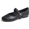 Feversole Scarpe da Passeggio Mary Jane morbide e Traspiranti da Donna in Memory Foam Imbottito Comfort con Punta Tonda con Fibbia in Metallo nero40 EU
