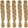 BYNYXI 5 extension Jumbo Braids, 120 cm, capelli sintetici da intrecciare, trecce sintetiche, crochet per capelli intrecciati, in tinta unita Ombre Jumbo trecce per capelli intrecciati per crochet