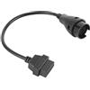 Qiilu Cavo diagnostico, Connettore per riparazione auto Qiilu Cavo per strumento diagnostico 38 pin a OBDⅡ Connettore adattatore OBD2 a 16 pin adatto per adattatore di estensione