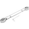 Yosoo Health Gear Manubrio universale regolabile per motocicletta Manubrio per manubrio e barra di serraggio Set barra trasversale Barra di bilanciamento per moto in lega di alluminio 7/8 (22 mm)(Argento)