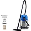 Nilfisk Buddy II 18L Inox Aspiratore Solidi e Liquidi - Per Casa, Giardino e Auto - Funzioni di Aspirazione e Soffiaggio per Interni ed Esterni (1200 W)