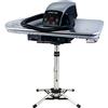 Speedypress Pressa da Stiro a Vapore Professionale Impieghi Gravosi Argento 91HD-S con Supporto/Treppiedi di Speedypress 91cm; 2.400 watt (+ Ferro, Filtro per Acqua, Copertura di Ricambio e Schiuma Sottosmaltata)