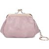 PORRASSO Retro Portamonete Mini Portafoglio Portatile Astuccio Portachiavi Coin Bag per Donna Rosa