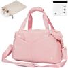 Ceneda Piccola borsa sportiva da viaggio con scomparto bagnato, borsa da allenamento per uomo e donna, Colore: rosa., 40x20x25 cm, nan
