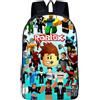 LGQHCE Scuola Zaino Roblox, Roblox Cartoon Anime Zainetto, Cartoon Roblox Zainetto, Zaino per Adolescenti Tema Del Gioco Borsa da Viaggio Zaino per Ragazzi e Ragazze