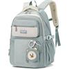Amythe Zaino Scuola per Ragazze delle Elementari, Zainetto di 40 Litri per Scuola Media, Zaino Casual per Bambini con Grazioso Portamonete, Zaino Bambina Leggero a Doppia Spalla, Blu