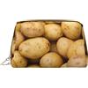 OPSREY Beauty case in pelle stampata con margherite primaverili, borsa cosmetica da viaggio, borsa da toilette, Patate da giardino, Taglia unica