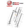 Yamaha Stelo forcella Yamaha T-Max 530 2017 TMAX 530 DX ABS TUBO FRIZIONE ORIGINALE