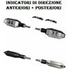 yamaha 2 COPPIE FRECCE INDICATORI LED PLUS ANT. + POST. ORIGINALE YAMAHA TRACER 700 900