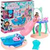 Gabby's Dollhouse, La Piscina di Gabby con Personaggio di Gabby e di Siregatta, Personaggi Cambiano Colore a Contatto con l'Acqua, Giocattoli per Bambini, 3+ Anni