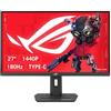 ASUS ROG Strix XG27ACMS, Monitor Gaming da 27 HDR Fast IPS (2560 x 1440), 0,3ms Response Time, 320 Hz, ELMB Sync, Compatibile con G-Sync, USB Type-C, HDMI, DisplayPort, DisplayWidget Center, Nero
