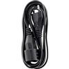 Zenitech - Prolungatore Elettrico HO3VVH2F 2x 0,75 mm² - Rallunghe con Presa 6A, Sicurezza Bambini, Normative NF - Cavo Resistente Senza Terra per Uso Interno - Nero - 3m