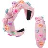 LUYANFX Cerchietti San Valentino, Cerchietto con Nodo Rosa Cerchietto Capelli Donna, Cerchietto Cuore Regali per Fidanzate, Mogli, Madri, Figlie