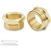Bwintech 2 pz 1/4" Femmina A 1/2" Maschio BSP Filettatura In Ottone Boccola Esagonale Riduttore Connettore Per Tubo Collegamento Conversione