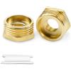 Bwintech 2 pz 1/2 "Femmina a 1" Maschio BSP Filettatura In Ottone Boccola Esagonale Riduttore Connettore Per Tubo Collegamento Conversione