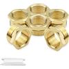 Bwintech 2 pz 3/4 "Femmina a 1" Maschio BSP Filettatura In Ottone Boccola Esagonale Riduttore Connettore Per Tubo Collegamento Conversione