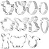 GUO-YING Tagliabiscotti di Pasqua, Formine Biscotti Pasqua, Formine per Biscotti Acciaio inox, Stampi Biscotti Pasqua Coniglio (11)
