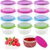 RobLuX 15 Pezzi Contenitori Ermetici per Alimenti Piccoli 50 ml Contenitori Piccoli Mini Contenitori per Alimenti per Freezer Utilizzato per Conservare Marmellata di Insalata Burro
