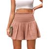 Xnova Pantaloncini Cotone Donna Sportivi, Larghi Shorts con Cintura Elastica, Eleganti Vita Alta Casual Pantaloni Corti Estivi Hotpants (Rosa, XL)