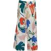 PDR Pantalone Donna cropped stampa floreale Fantasia 38,42