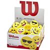 Wilson DAMPENER Box, Gommini antivibrazione con Fantasia Emoji, Confezione da 50 Pezzi Unisex-Adult, Yellow, NS