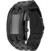 Gotrays Orologi binari, in lega, display digitale binario a LED blu,
