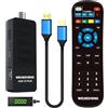 WEIJIESHENG Decoder Digitale Terrestre 2025, Decoder DVB-T2, HD 1080P H.265 HEVC Principale 10-bit,Supporto-HDMI, AV,Ethernet,USB WiFi,DLNA,PVR,Multimedia [Telecomando 2 in 1 con controllo TV]