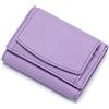 RRANCharltu Portafoglio Donna Piccolo in Vera Pelle RFID Blocco Portamonete Ragazze Piccolo Portafogli con Tasca per Monete Mini Borsellino, Lavanda