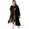 Rubie's Rubies - Harry Potter - Vestito ufficiale Tassorosso - Costume per bambini - 7-10 anni - Costume nero con cappuccio - per Halloween, Carnevale - Idea regalo Natale