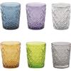 VILLA D'ESTE HOME TIVOLI Marrakech Set 6 Bicchieri Acqua 240ml Multicolore Vetro