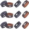 GORGECRAFT 12pz 2 Colori Passante per Cintura in Pelle Bovina Nero Marrone Supporto per Cintura in Pelle Ferma Cintura Strumento di Fissaggio di Ricambio per Cintura Adatti Cinturini da Uomo