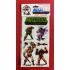 (X57) MASTERS OF THE UNIVERSE Foglio 7 ADESIVI STICKER gommosi 1982 SIGILLATO