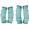 Gallopoff Set di 4 stivali da mosca per cavalli, traspiranti e comodi, leggings in rete per ridurre il calpestio, lo stress degli zoccoli e l'affaticamento delle gambe, blu cielo