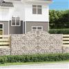 Vidaxl Cesto Gabbione ad Arco 300x30x140/160 cm Ferro Zincato